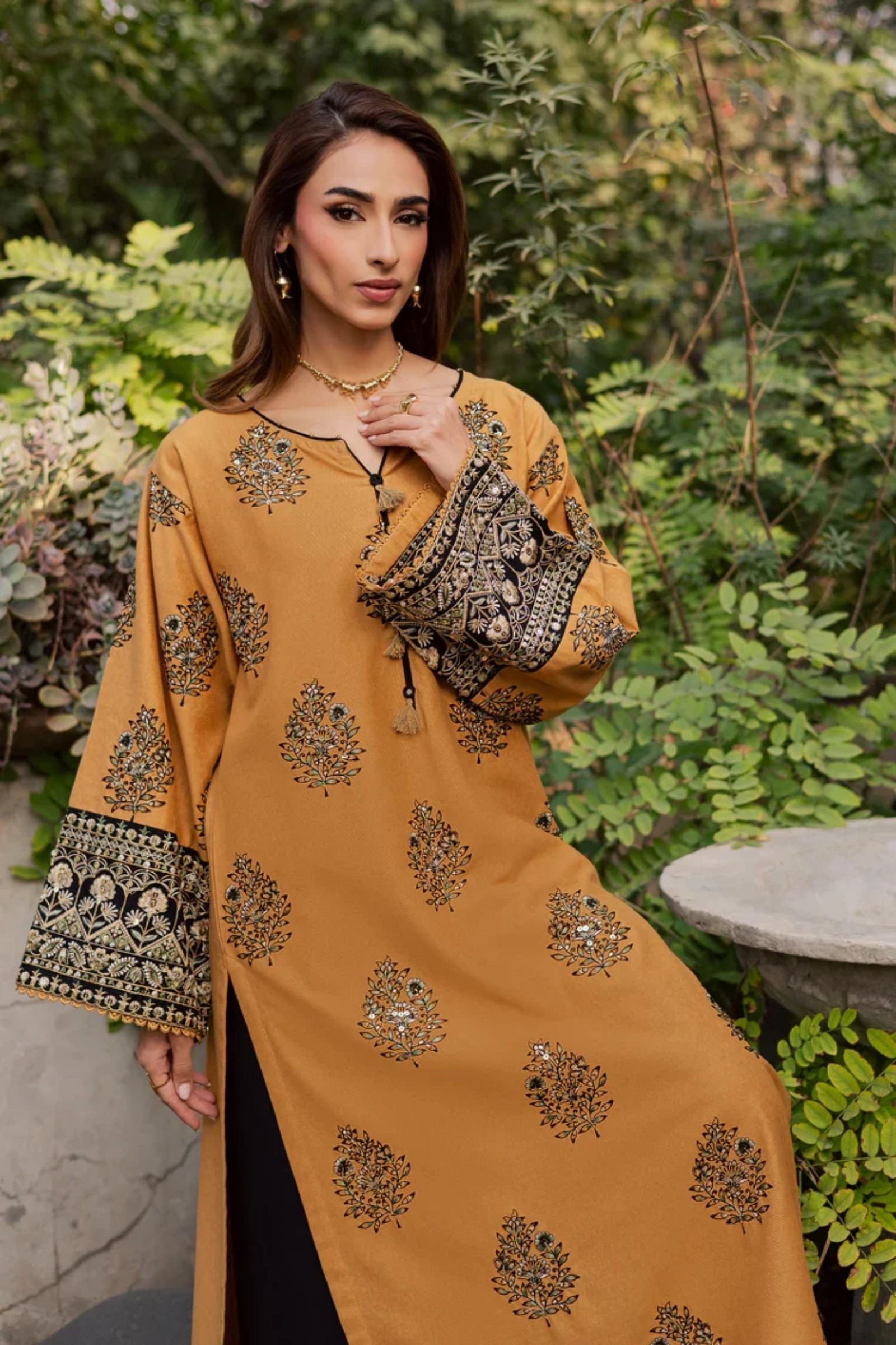 BATIK - 2PC LAWN SEQUIN EMBROIDERED SHIRT WITH SEQUIN EMBROIDERED TROUSER - D 239