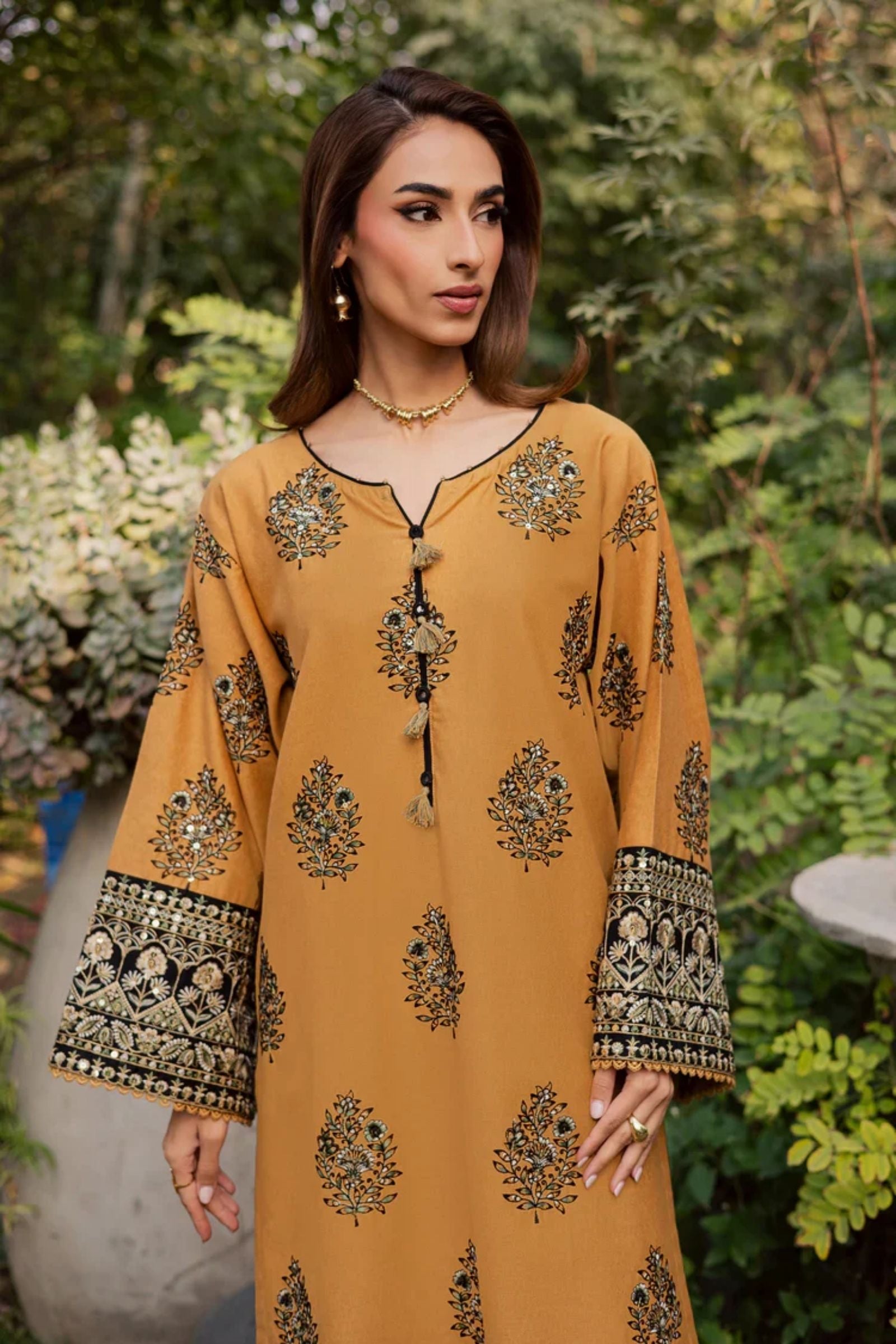BATIK - 2PC LAWN SEQUIN EMBROIDERED SHIRT WITH SEQUIN EMBROIDERED TROUSER - D 239
