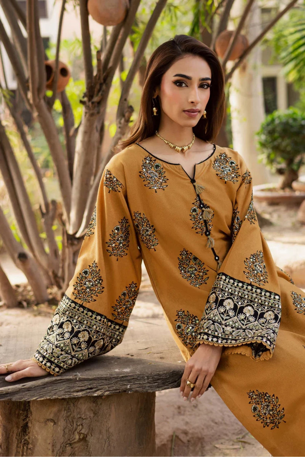 BATIK - 2PC LAWN SEQUIN EMBROIDERED SHIRT WITH SEQUIN EMBROIDERED TROUSER - D 239