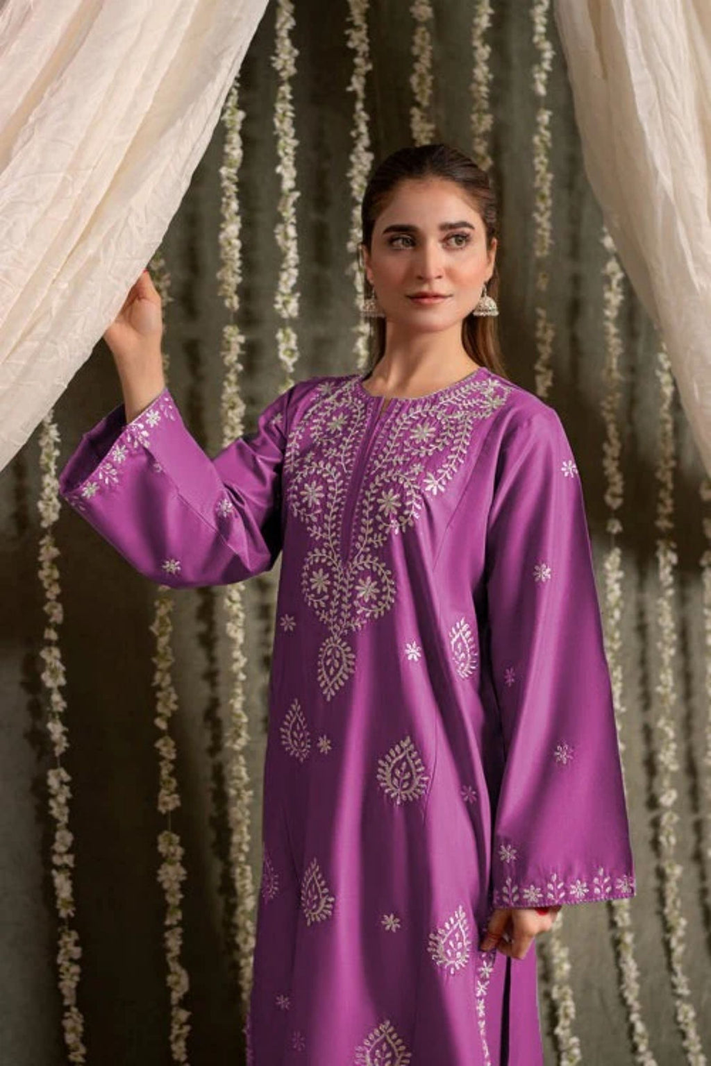URGE - 2PC LAWN EMBROIDERED SHIRT WITH LAWN TROUSER - D 31