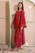IZEL - 2PC LAWN EMBROIDERED SHIRT WITH LAWN TROUSER -D 30