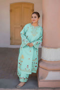 URGE - 2PC LAWN EMB SHIRT WITH LAWN EMB TROUSER - D 23