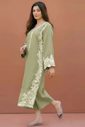 LAJWANTI - 2PC LAWN EMB SHIRT WITH LAWN DYED TROUSER - D 19