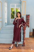BATIK - 2PC LAWN EMB SHIRT WITH LAWN DYED TROUSER - EL 155