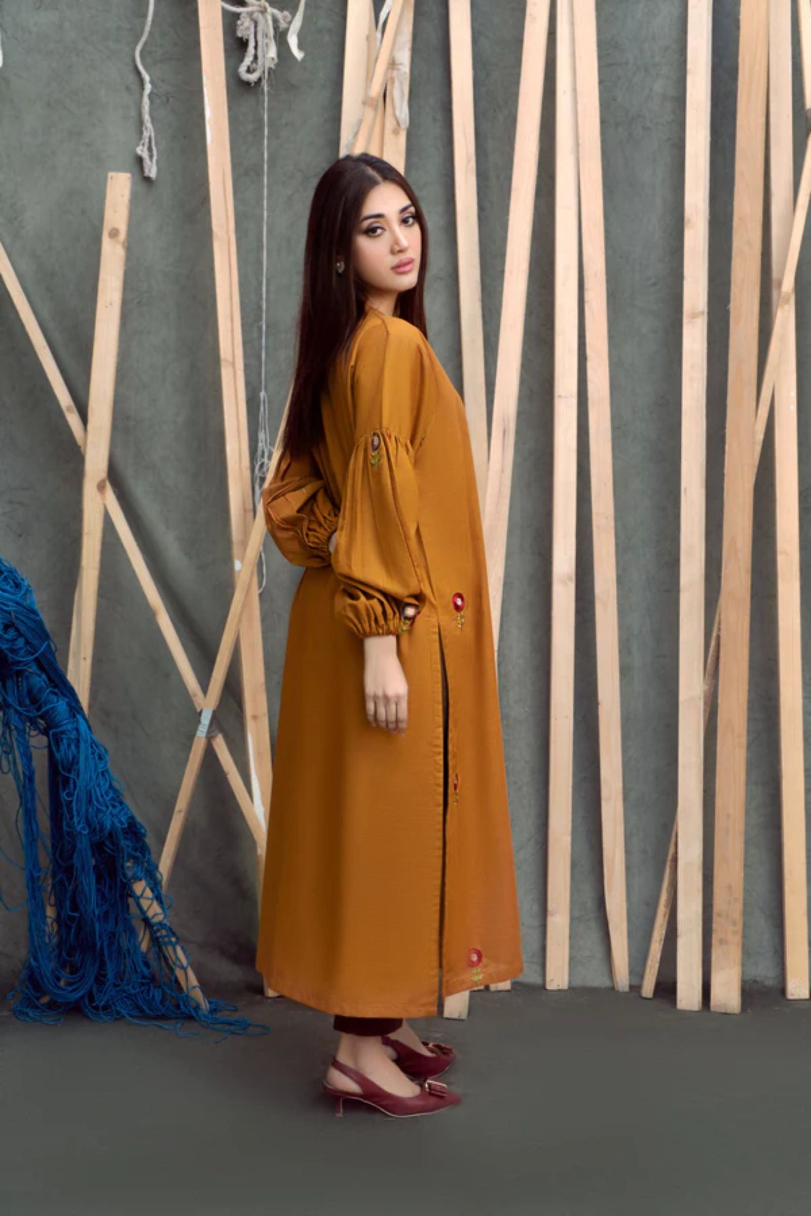URGE - 2PC LAWN EMB SHIRT WITH LAWN DYED TROUSER - EL151