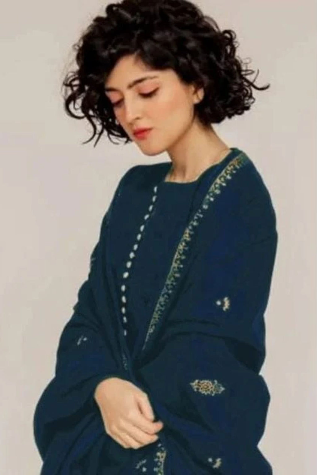 AISLING - 3PC LAWN EMB SHIRT WITH MONARK EMB DUPATTA AND DYED TROUSER - EL212
