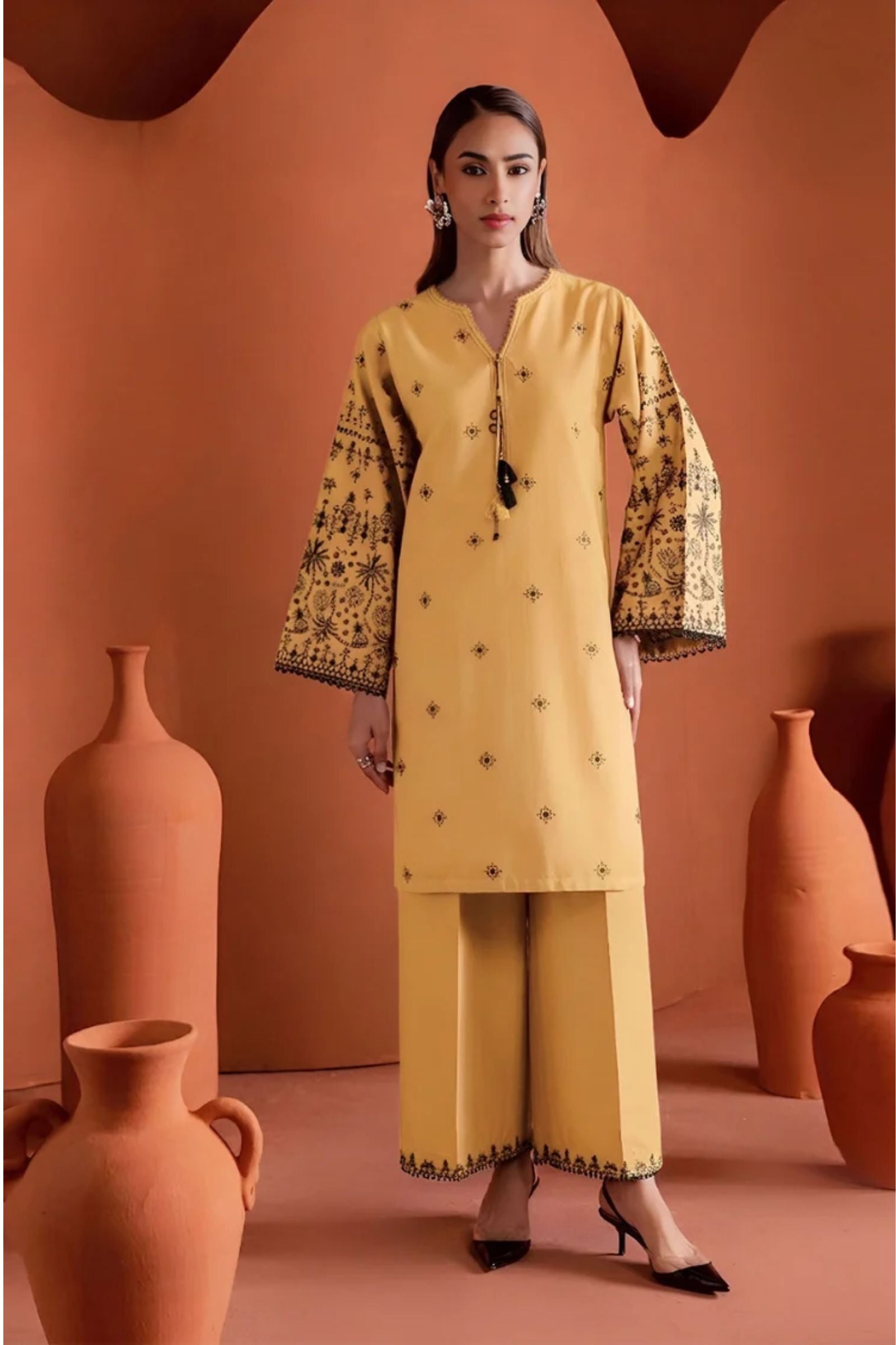 BATIK - 2PC LAWN EMB SHIRT WITH LAWN TROUSER - D 65