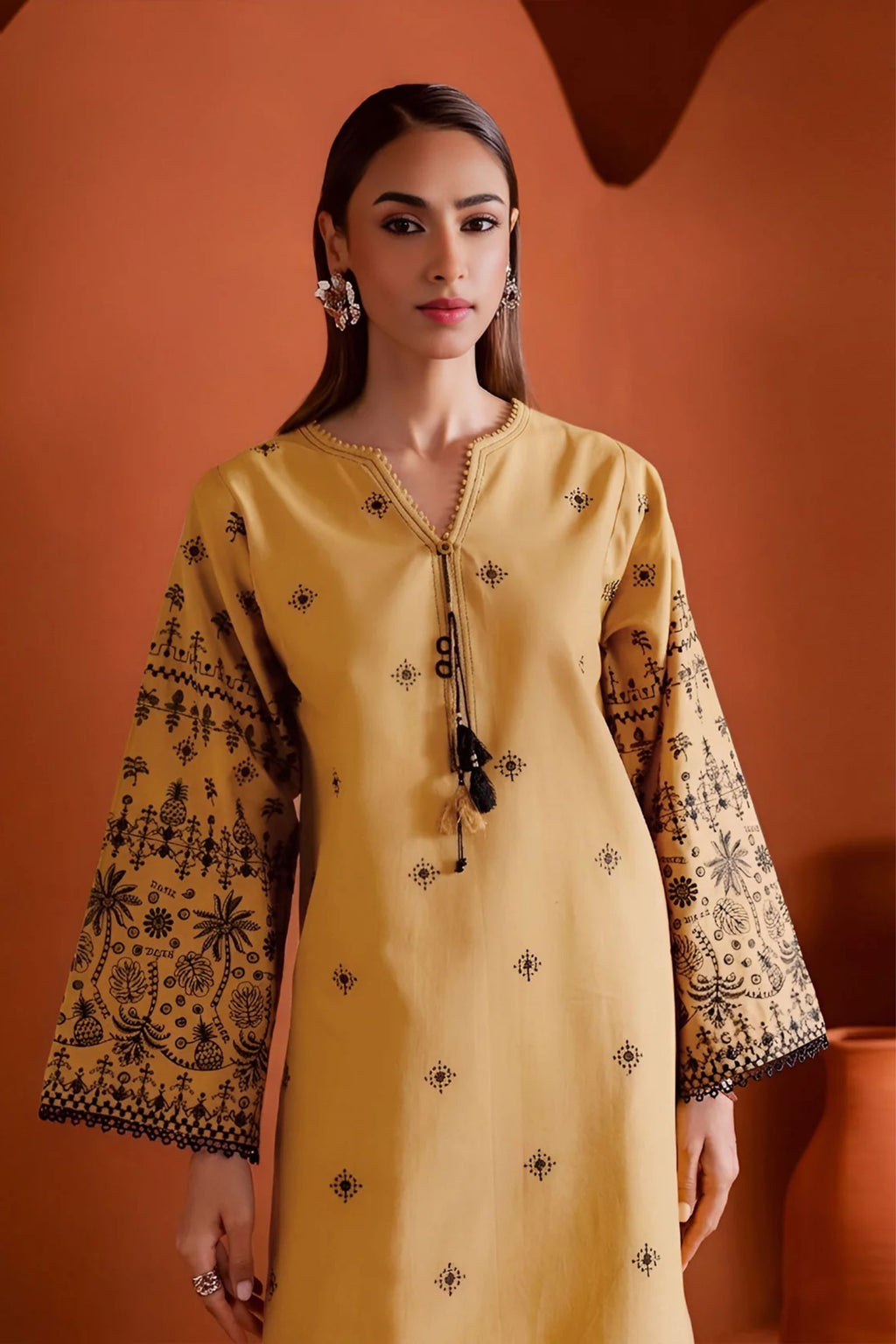 BATIK - 2PC LAWN EMB SHIRT WITH LAWN TROUSER - D 65