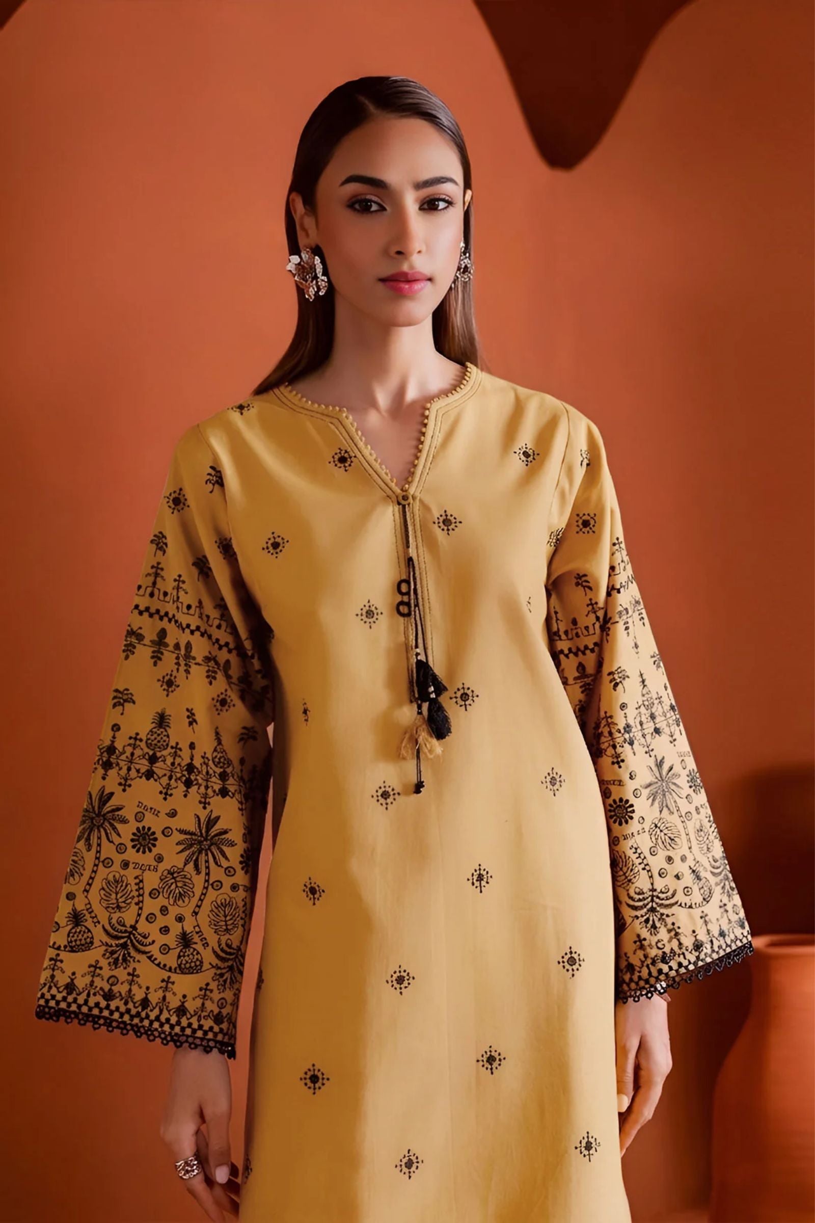 BATIK - 2PC LAWN EMB SHIRT WITH LAWN TROUSER - D 65