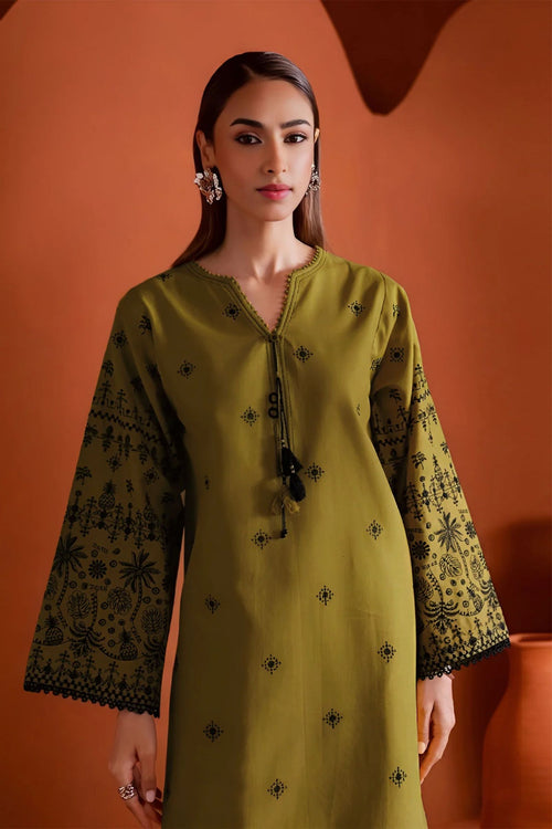 BATIK - 2PC LAWN EMB SHIRT WITH LAWN TROUSER - D 66