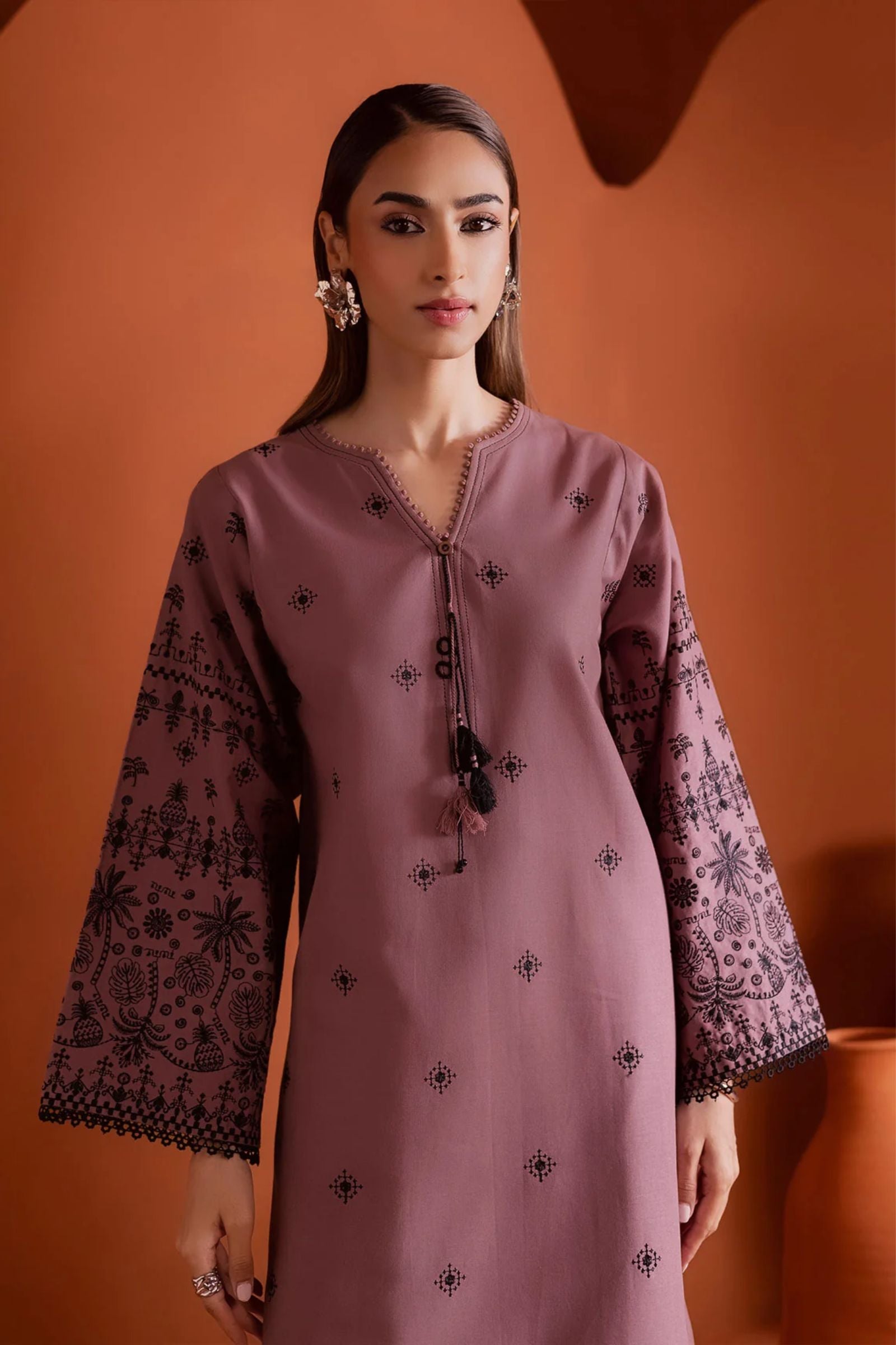 BATIK - 2PC LAWN EMB SHIRT WITH LAWN TROUSER - D 68