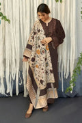 URGE - 3PC LAWN EMB SHIRT WITH MONARK PRINTED DUPATTA AND DYED TROUSER - EL159
