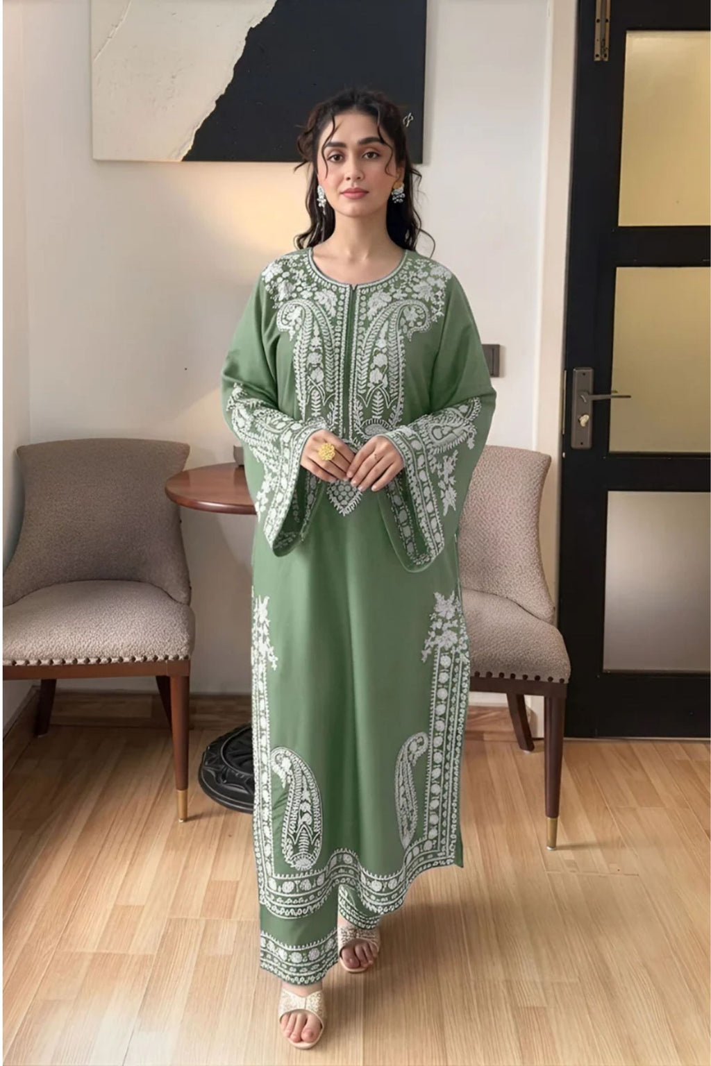 MIRANA - 2PC LAWN EMB SHIRT WITH LAWN DYED TROUSER - D 97