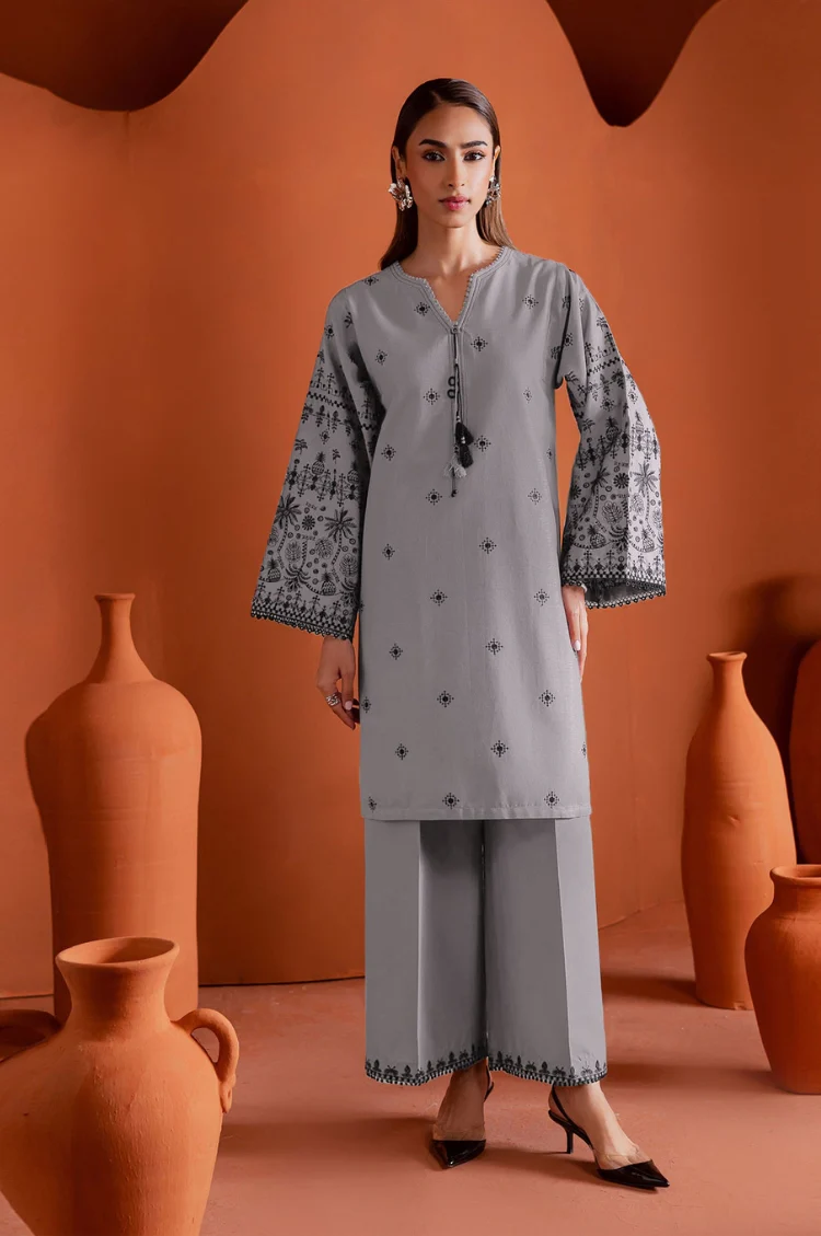 BATIK - 2PC LAWN EMB SHIRT WITH LAWN TROUSER - D 64