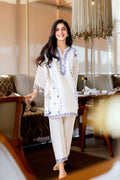 SANA SAFINAZ- 2PC LAWN EMB SHIRT WITH LAWN EMBROIDERED TROUSER - DR 5800