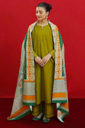 URGE - 3PC LAWN EMB SHIRT WITH MONARK PRINTED DUPATTA AND DYED TROUSER - EL106