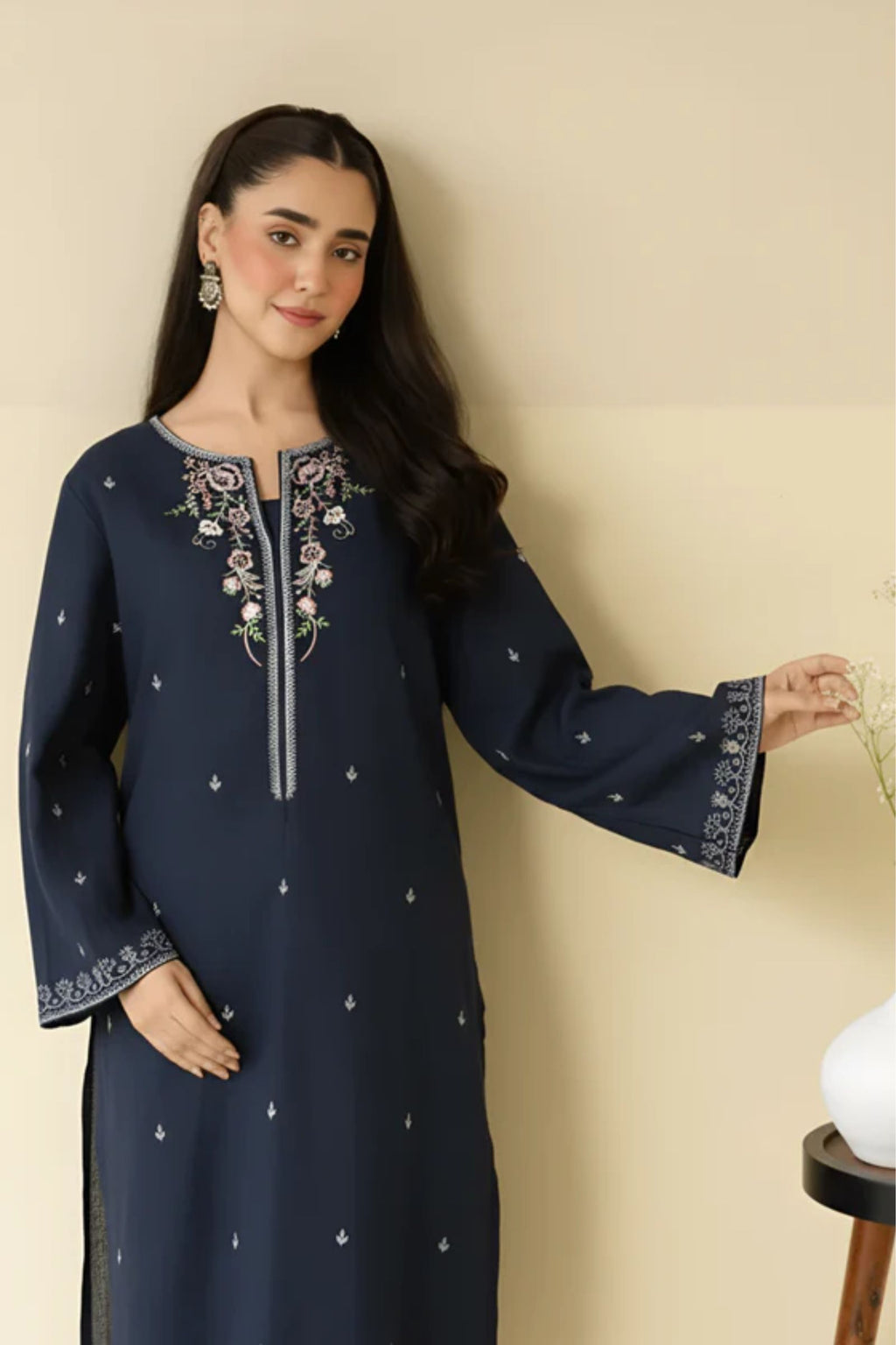 ADAAH- 2PC LAWN EMB SHIRT WITH LAWN DYED TROUSER - AS 2601