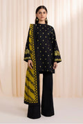 SAPPHIRE - 3PC LAWN EMB SHIRT WITH MONARK PRINTED DUPATTA AND DYED TROUSER - EL335