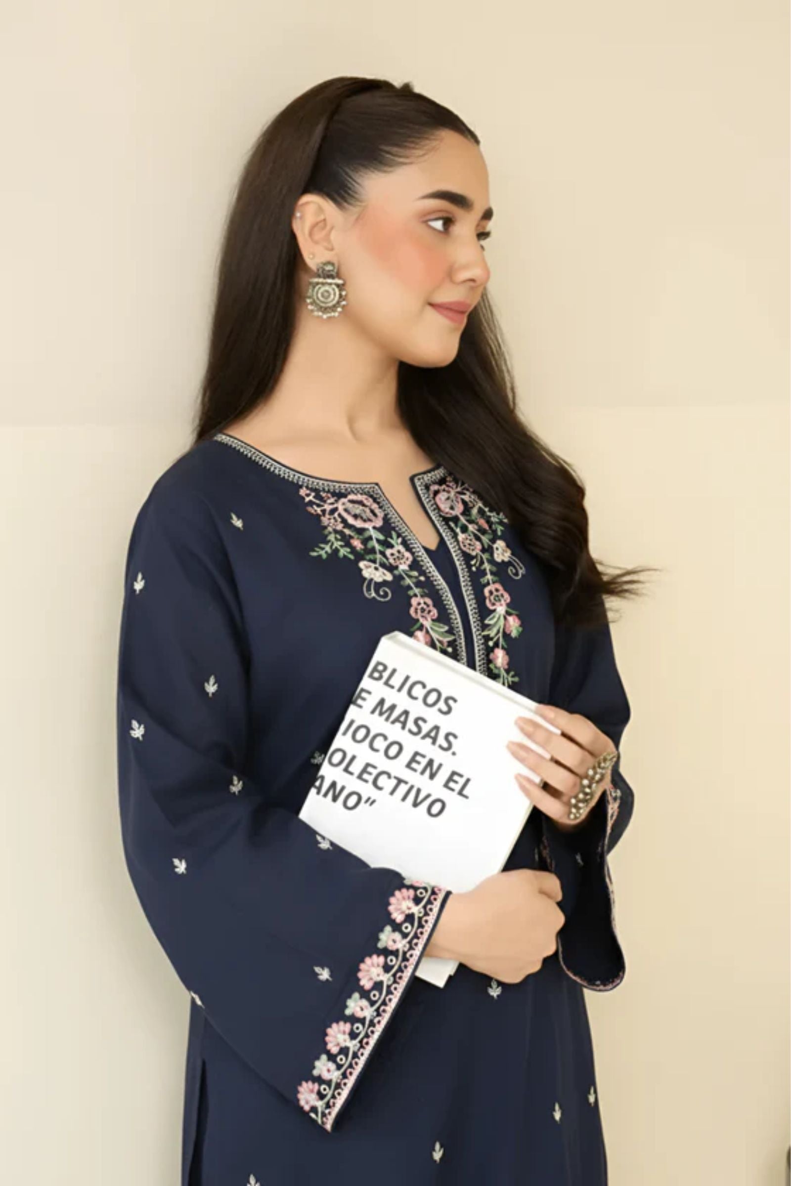 ADAAH- 2PC LAWN EMB SHIRT WITH LAWN DYED TROUSER - AS 2601