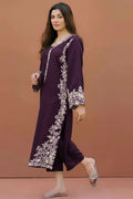 LAJWANTI - 2PC LAWN EMB SHIRT WITH LAWN DYED TROUSER - D 27