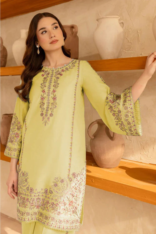 BATIK - 2PC LAWN EMB SHIRT WITH LAWN EMB TROUSER - D 15