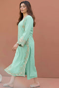 LAJWANTI - 2PC LAWN EMB SHIRT WITH LAWN DYED TROUSER - D 20