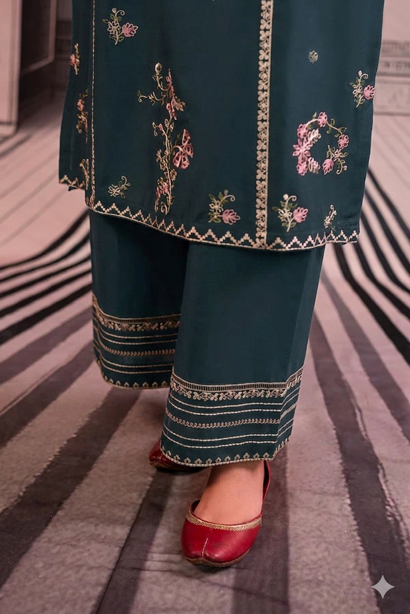 URGE - 2PC LAWN EMBROIDERED SHIRT WITH EMB TROUSER - D 08