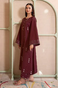 IZEL - 2PC LAWN EMB SHIRT WITH LAWN DYED TROUSER - D 97