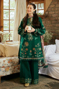 COCO - 3PC LAWN EMB SHIRT WITH MONARK PRINTED DUPATTA AND DYED TROUSER - EL